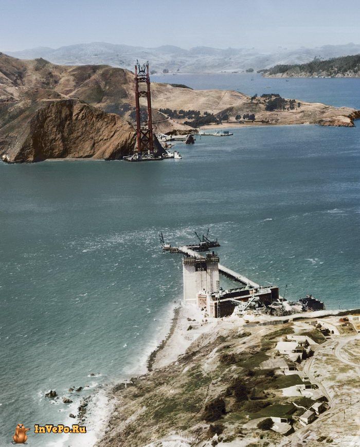 1934 год: создание моста Золотые Ворота в Сан-Франциско.