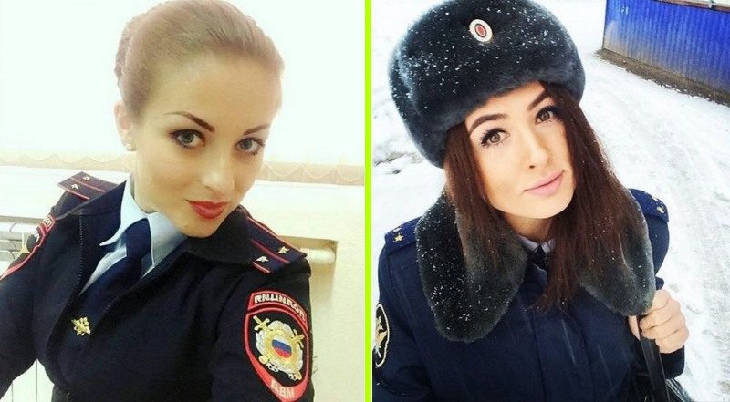 Красивые Девушки в форме Российской полиции.