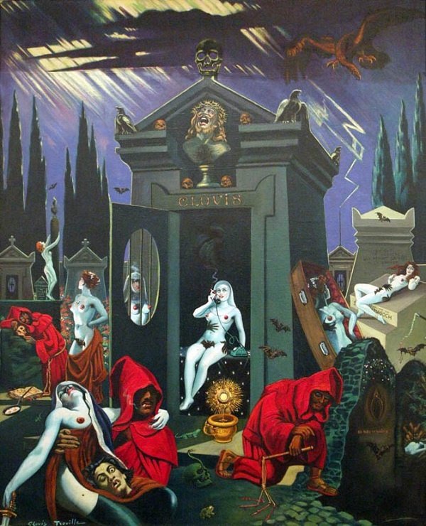 Эротика сюрреализма в картинах Кловиса Труя