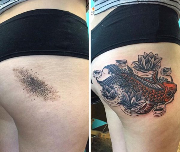 30 способов замаскировать родинки на теле, оригинальными татуировками 