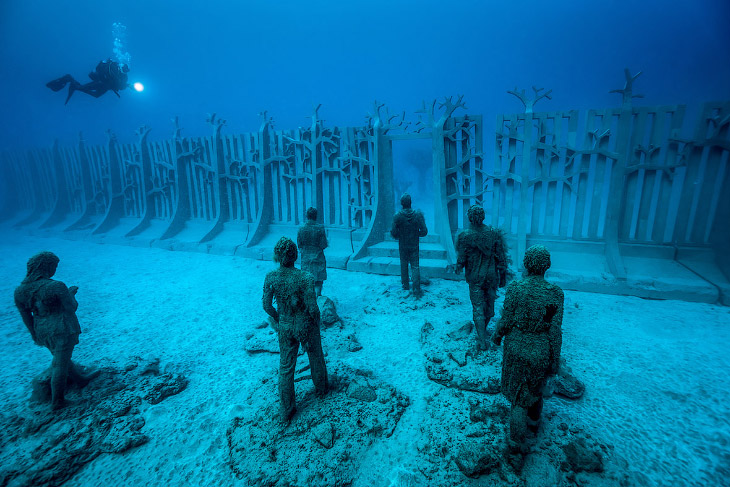 Подводный музей Atlantico в Европе паразит вас своей красотой
